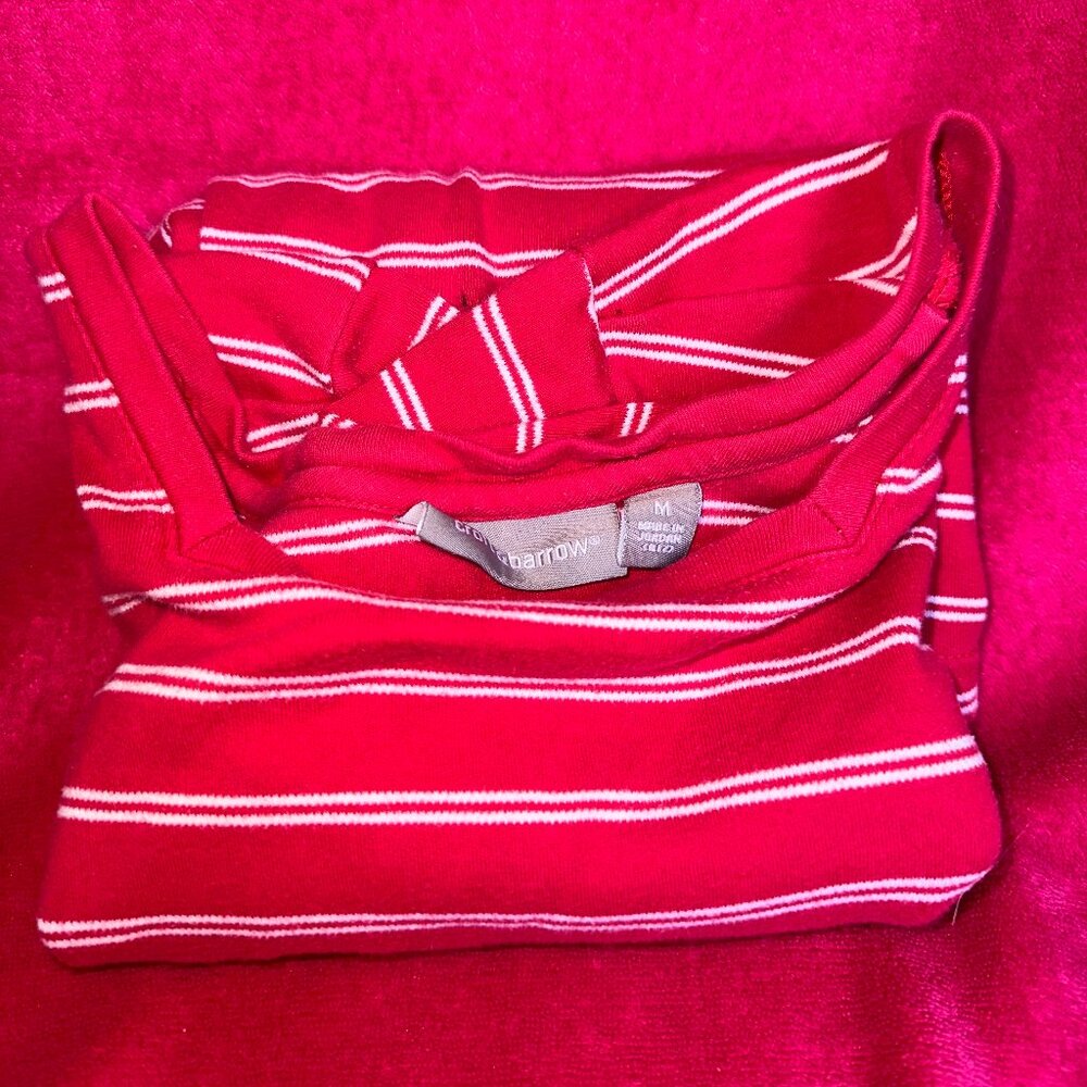 Red and White Striped Shirt